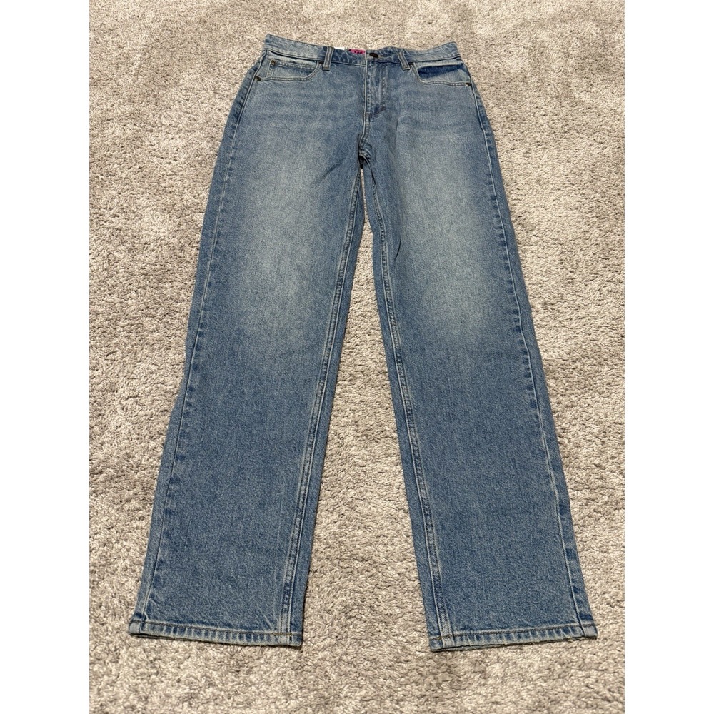 LEE DAYDREAMER High Rise Straight Leg Jeans Blue Size 28 NWT Y2K Retro Style Mom